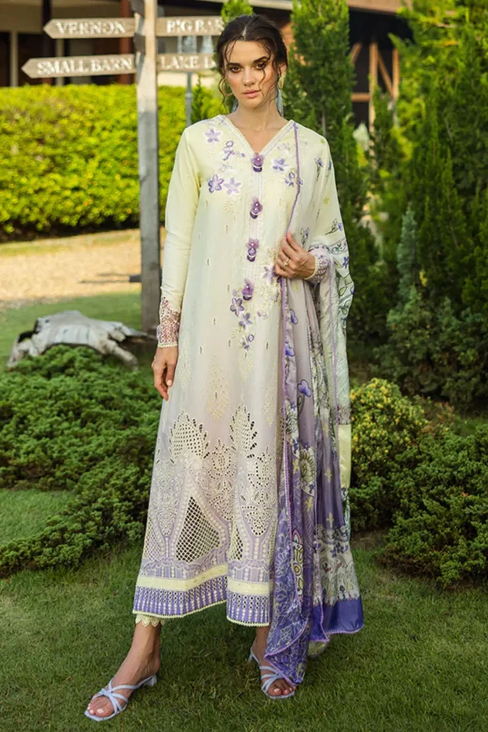 Solace Ombre Chikankari Lawn | ATHB05